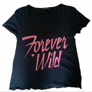 WILFOX | tshirt | small | pink and black